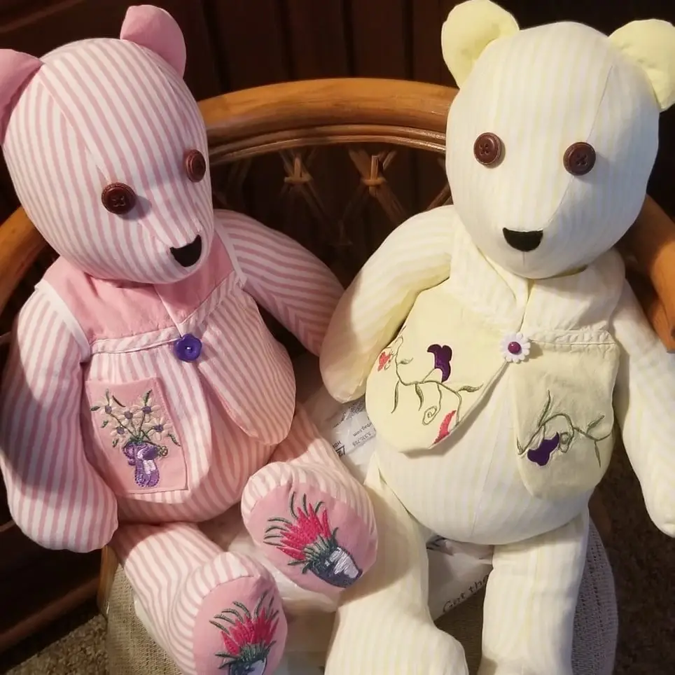 A Memory Bear Stitched Creates a Forever Friend for a Hospice Loved One
