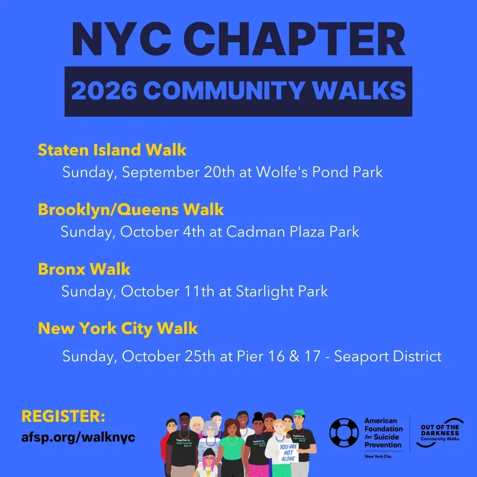 Photographers Needed for 2026 AFSP NYC Community Walks