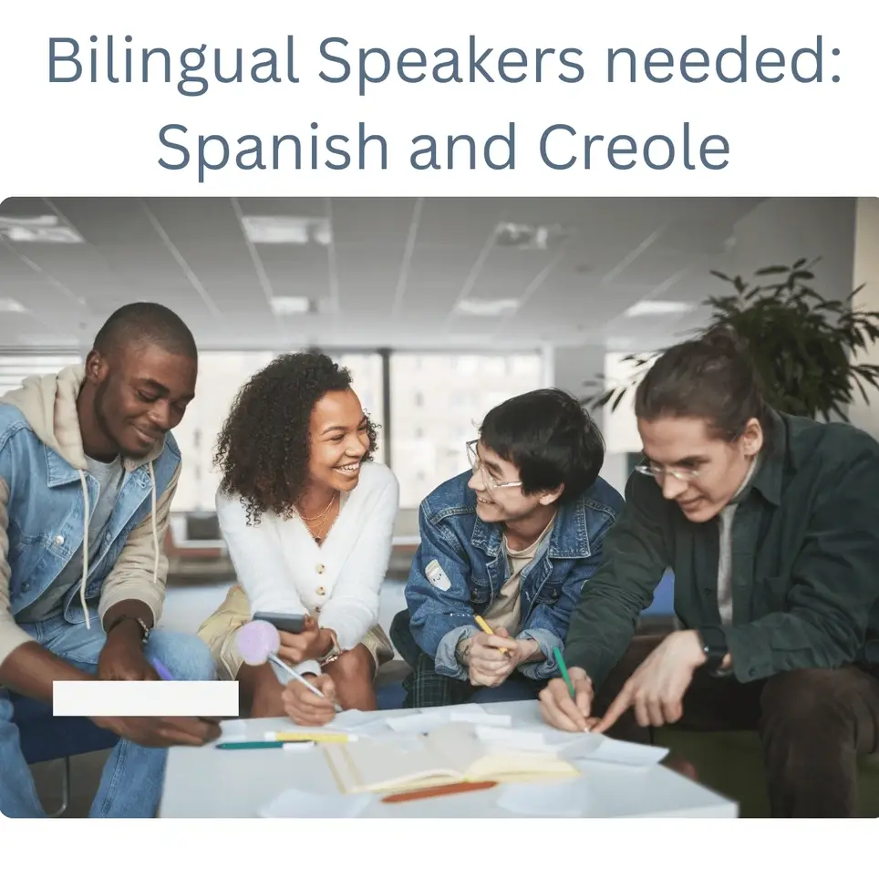 Spanish and Creole Bilingual Support Needed!