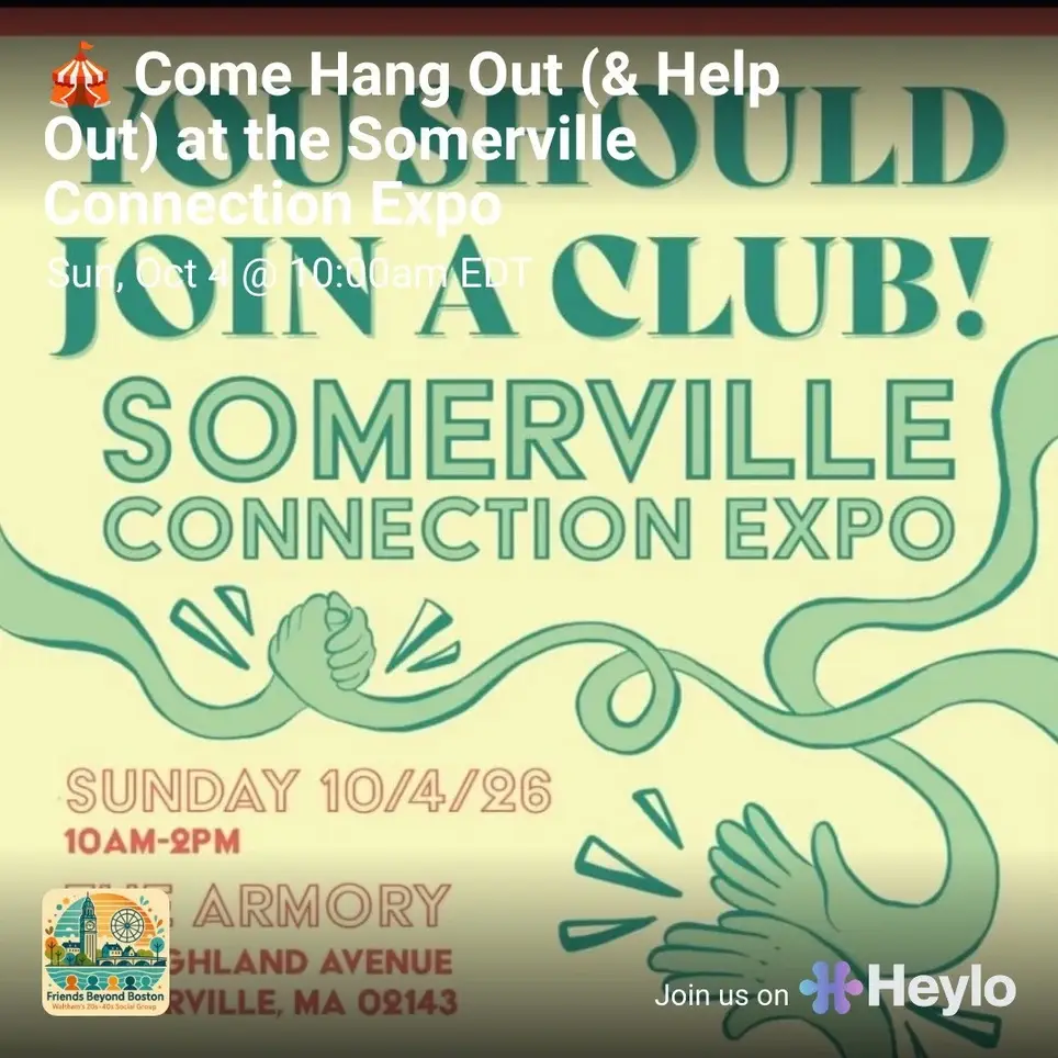 🎪 Come Hang Out (& Help Out) at the Somerville Connection Expo