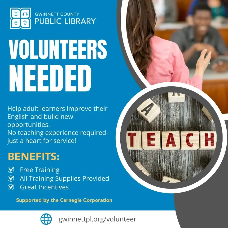 Adult Literacy Volunteers (Lead and Co-Lead Instructors Needed)