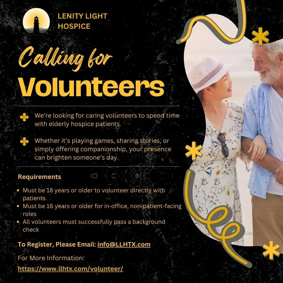 Volunteers Needed for our Hospice