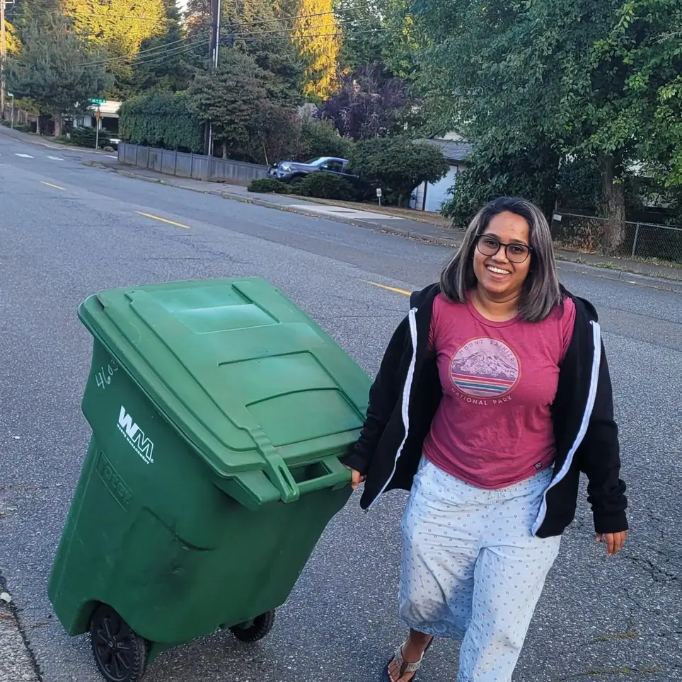 Help seniors with small tasks like garbage and the mail!