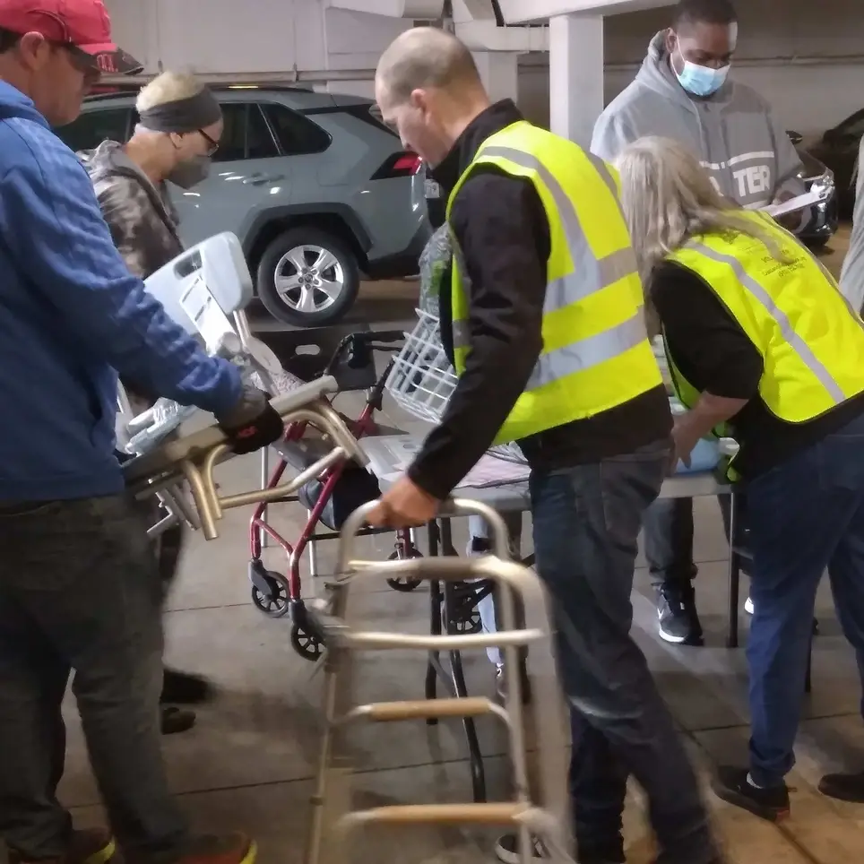 Help collect and distribute medical supplies for populations in need
