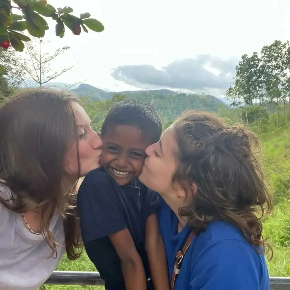 Volunteering at preschool and evening classes