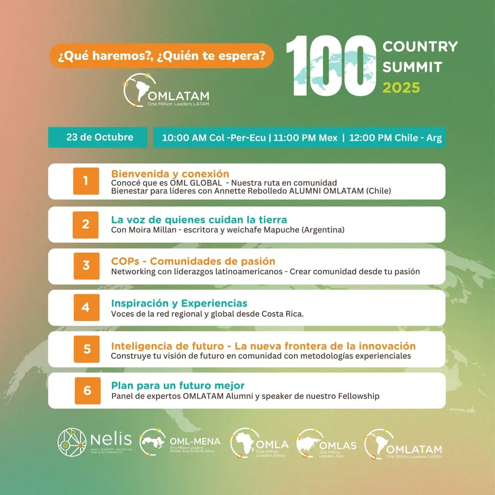 🌎 One Million Leaders | 100 Country Summit 2025 – Edición Latinoamérica