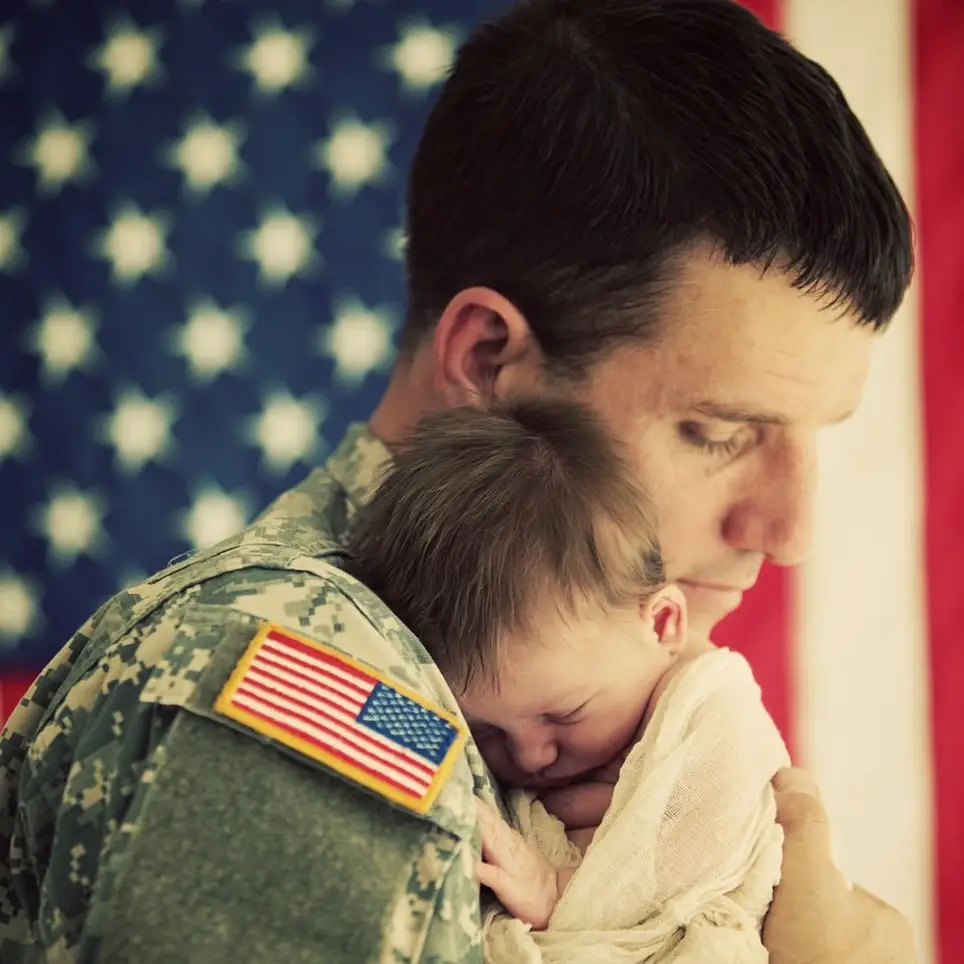 Virtual parties for expecting military and veteran families