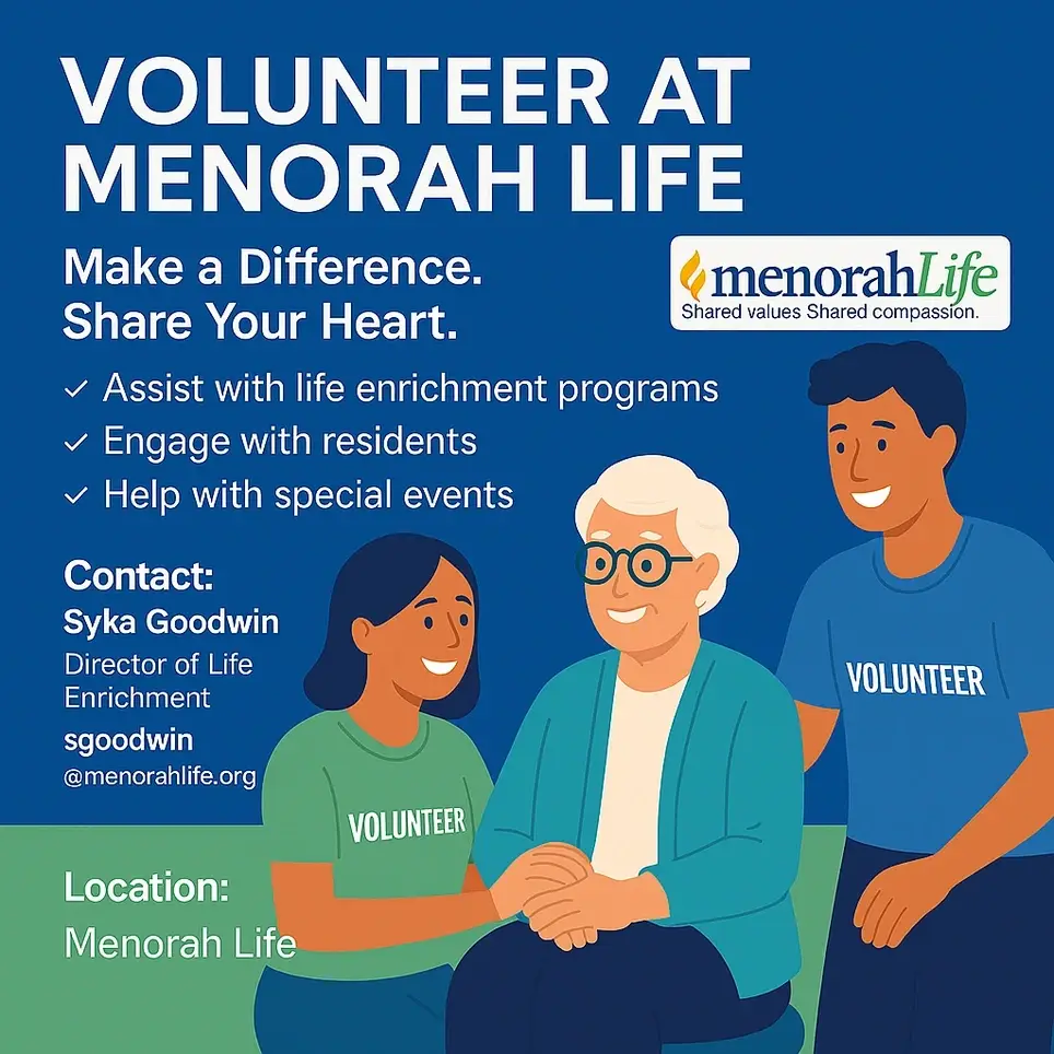 Volunteer at Menorah Life in Saint Petersburg Fl