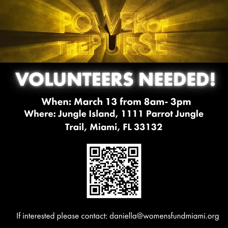 Volunteer with the Women's Fund Miami-Dade at the Power Of The Purse 2026 Event!
