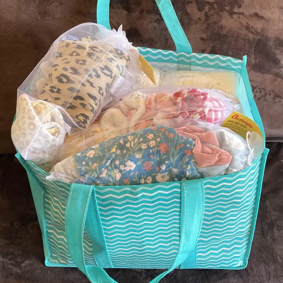 Sort and bundle baby clothes/necessities