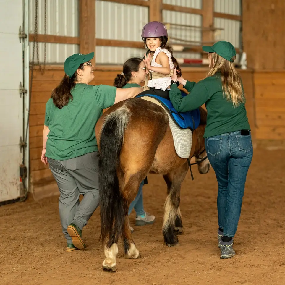 Side Walkers and Horse Leaders for Hippotherapy and Adaptive Riding