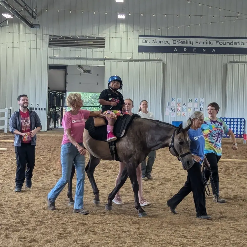 Horse Handler for Hippotherapy