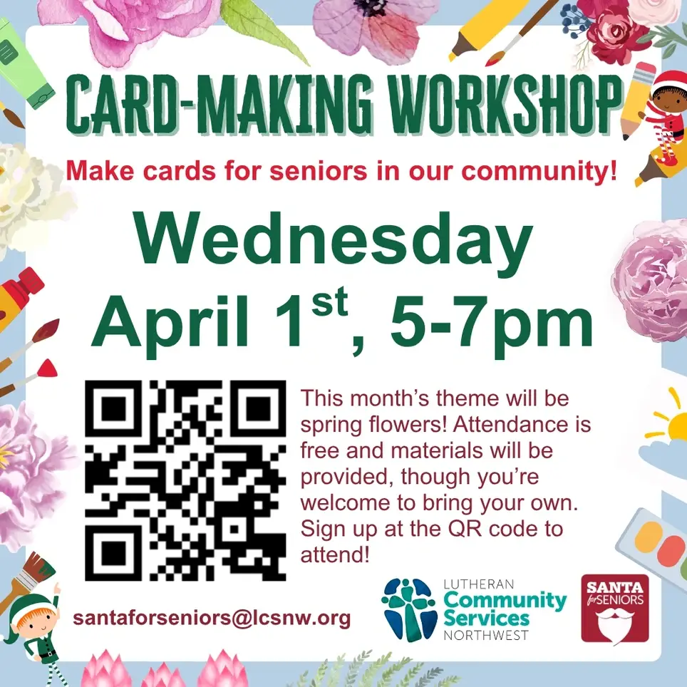 Make beautiful cards for seniors in our community!