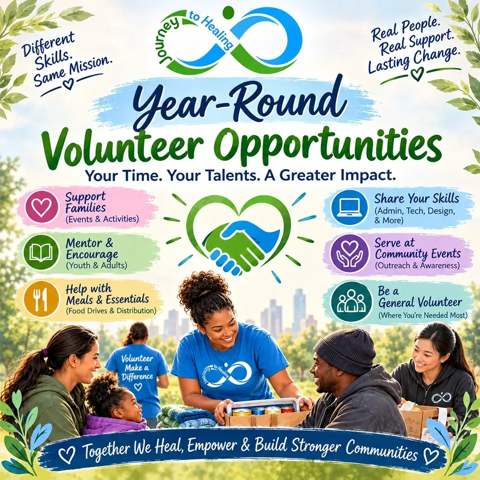Make A Difference With Journey To Healing: Year-Round Volunteer Opportunities