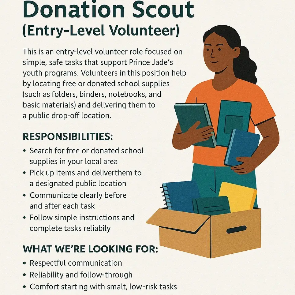 (Mission‑Focused)/Youth Support Logistics Volunteer