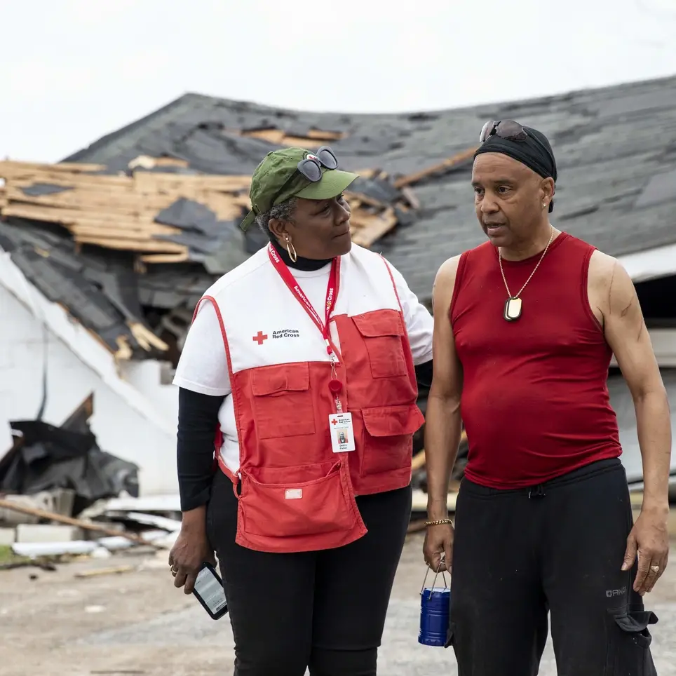 It takes a village to get back on one's feet - come join the village at the RED CROSS!