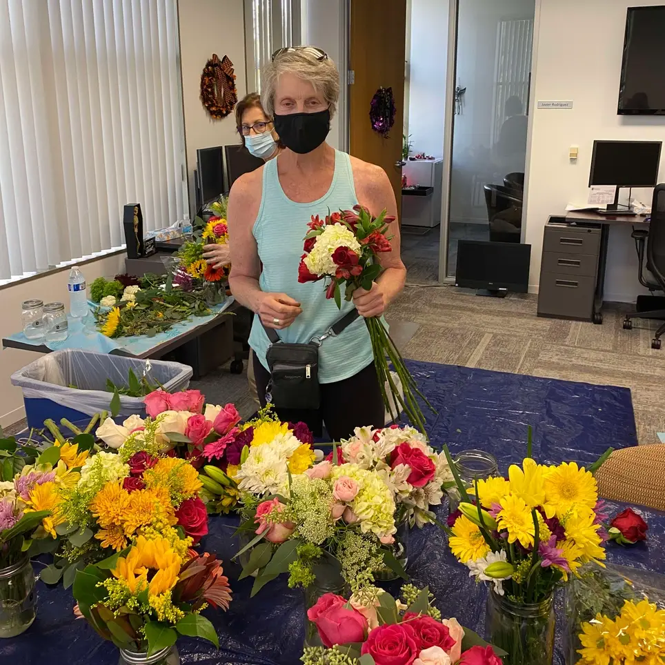Flower arranging at Hospice- OC