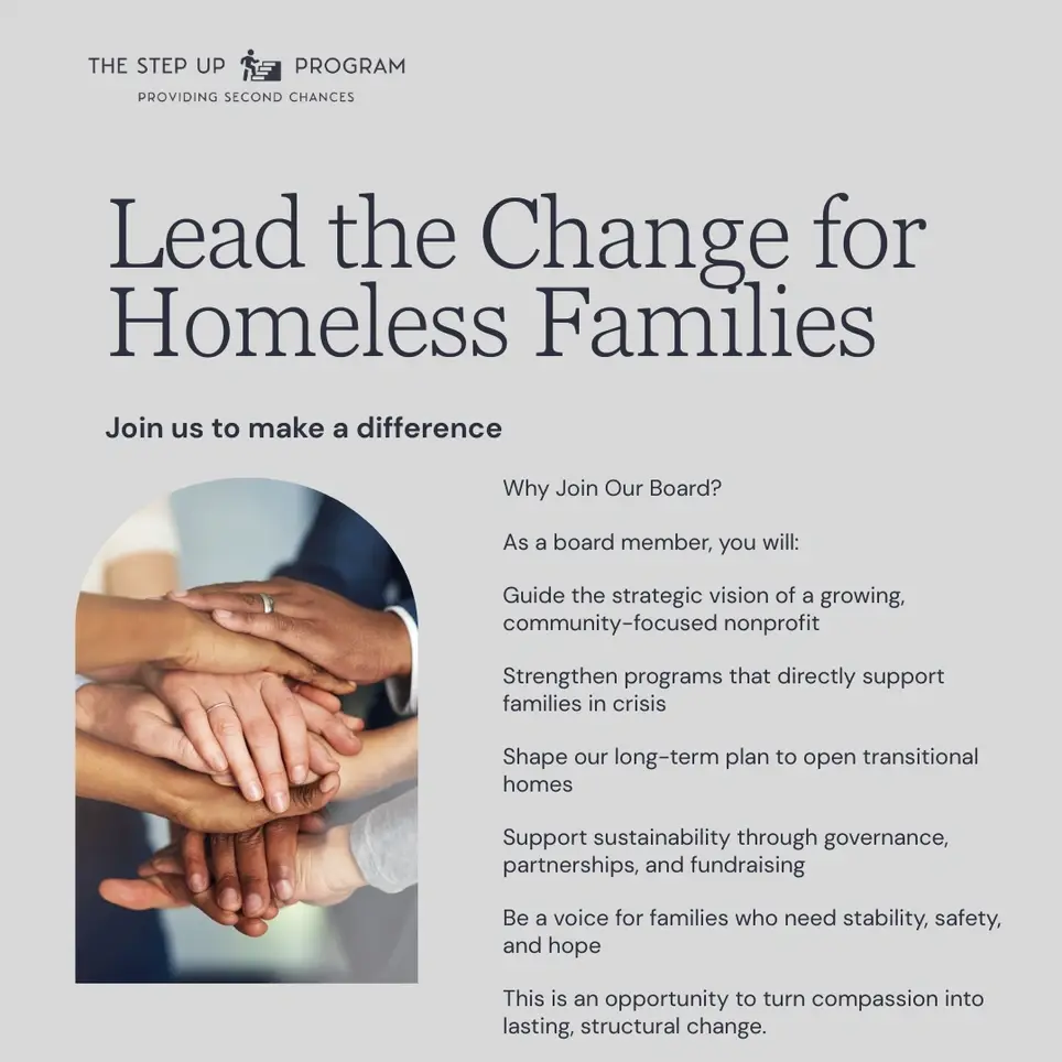 Board Member Opportunity: Lead the Change for Homeless Families