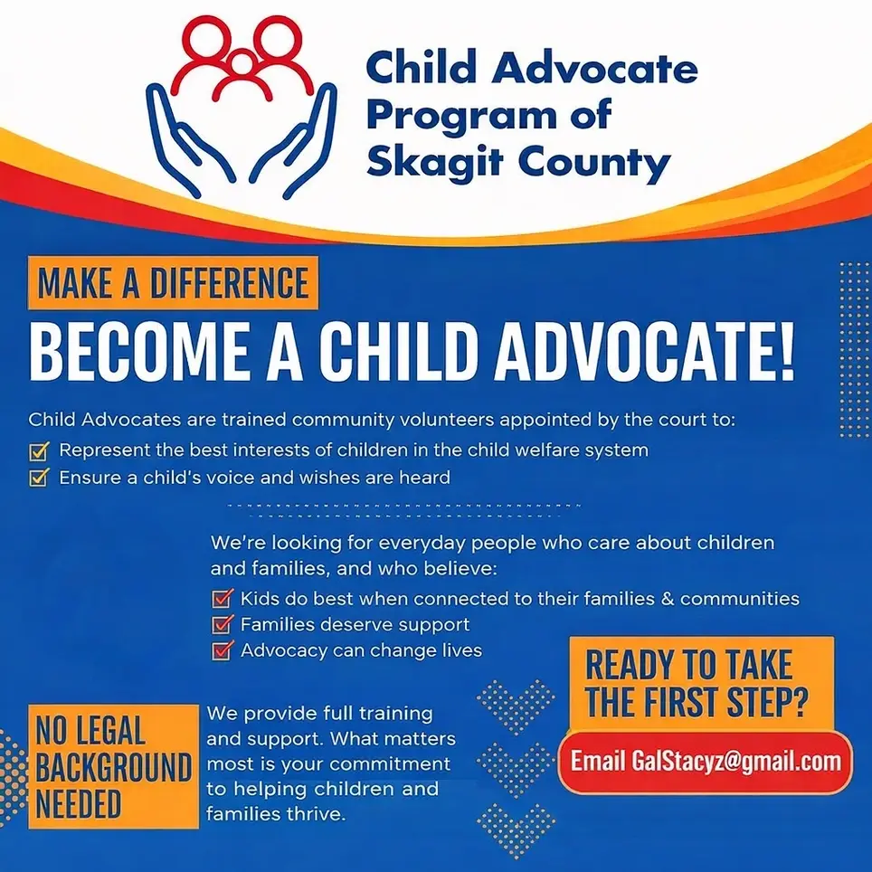 Advocate for a child in the foster care system! Special Need for Native American and Hispanic Volunteers