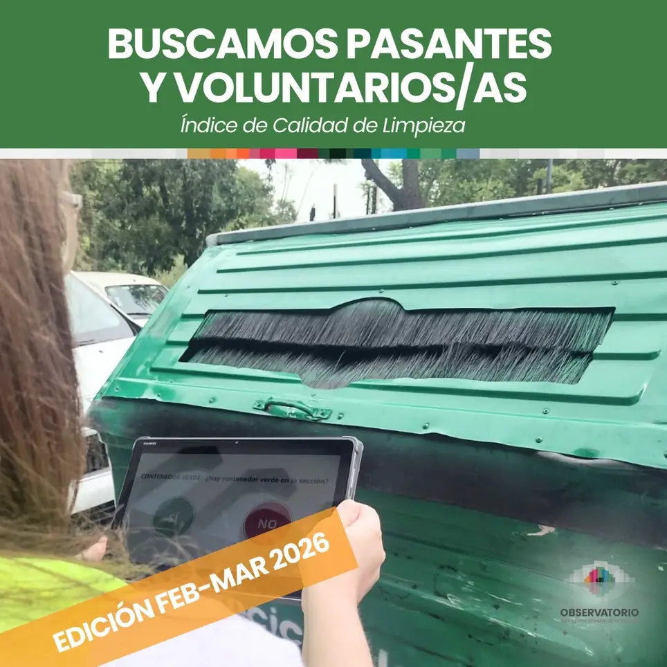 Febrero  - Marzo 2026 - Buscamos Voluntario/a para proyecto de Higiene Urbana y Economía Circular
