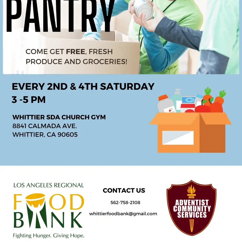 Volunteers needed for Whittier ACS Food Pantry