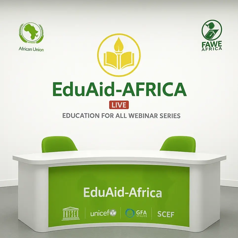 Africa’s Education Enablers Webinar Services Team Programme, Editorial, Technical and Governance Services | Presenting, Regional Representation and FGD Services | Creative Media, Social Streaming, Sponsorship and Audience Services
