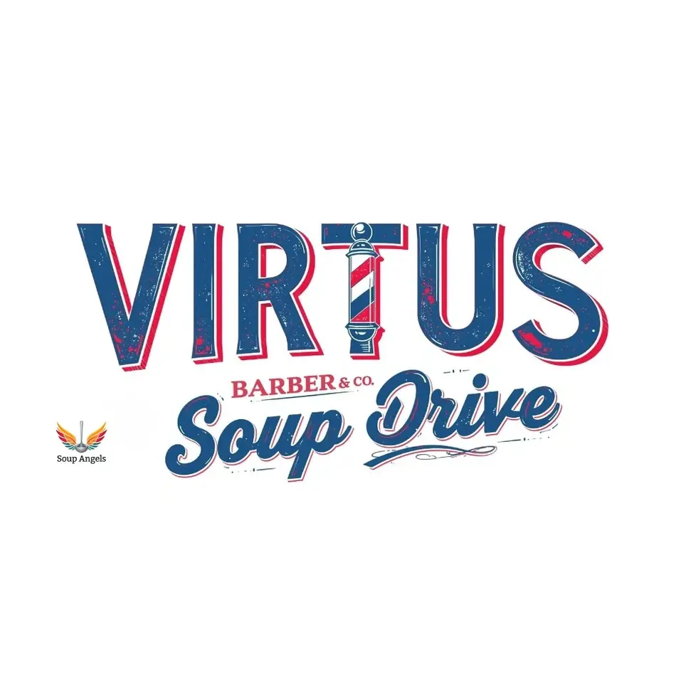 Virtus Barber & Co. Soup Drive with Soup Angels