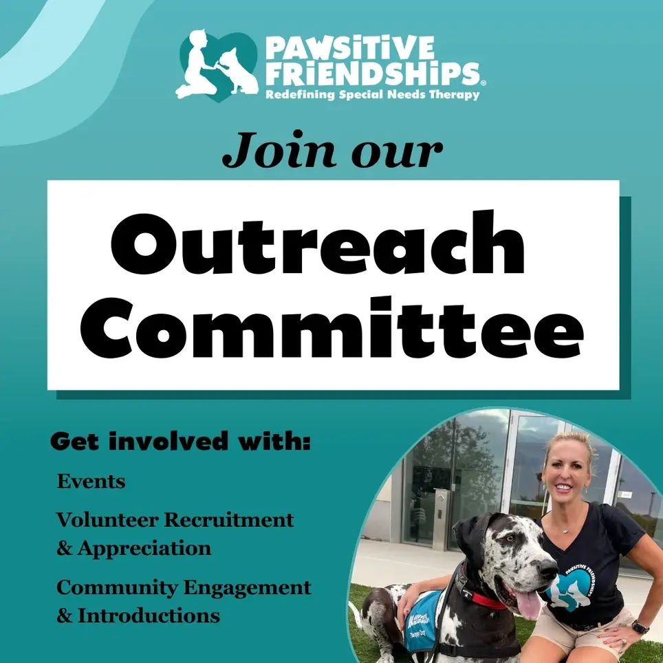 Get involved with Pawsitive Friendships! Help individuals with special needs.
