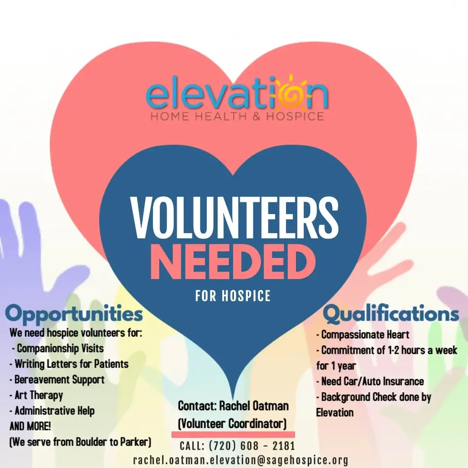 Hospice Companionship Volunteers Needed