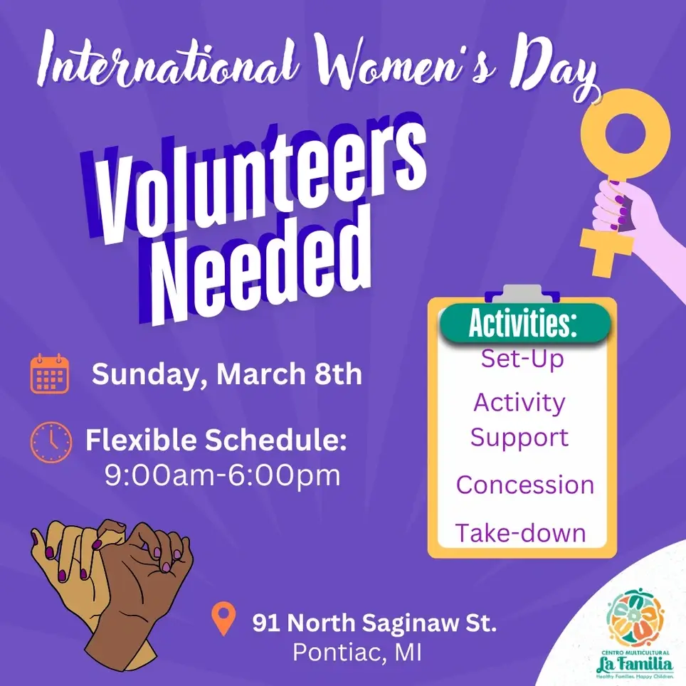Women's International Day Volunteers Needed