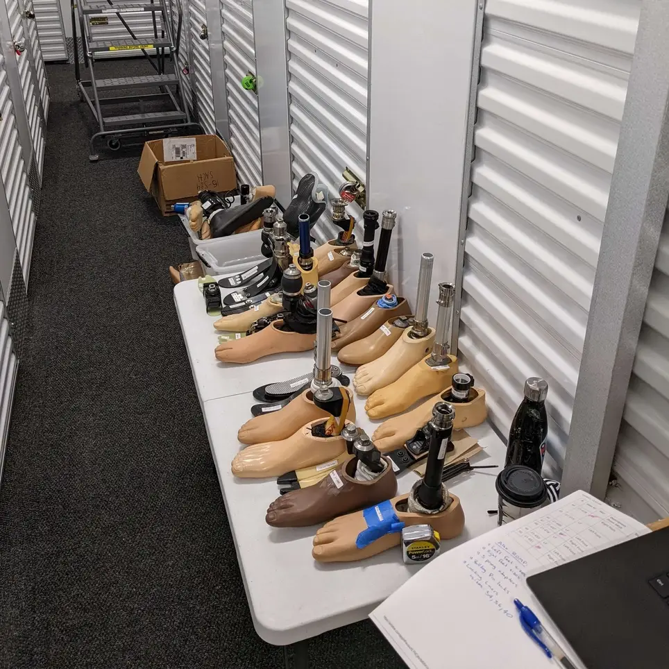 LIMB-ventory and Packing Volunteer for Prosthetics Nonprofit