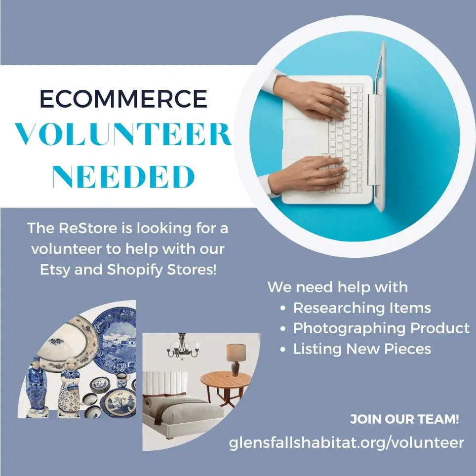 Product Photographer- ReStore For Habitat for Humanity Volunteer