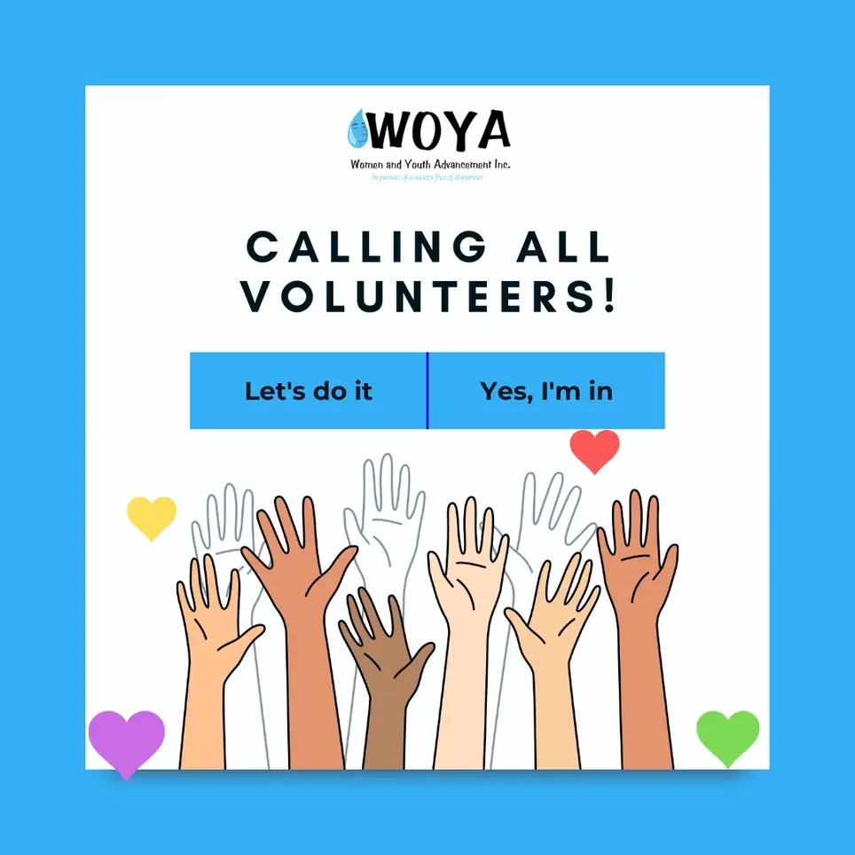 🌍 Join Women and Youth Advancement Inc. as a Volunteers (Needed: Grant Writing Volunteer and  Admin Volunteer– Make a Global Impact! 🌍