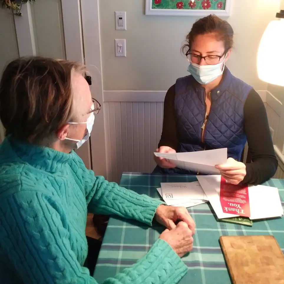 Provide a blind woman with clerical support in West Roxbury, MA!