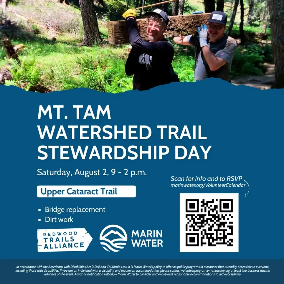 Mt. Tamalpais Trail Stewardship Day With Marin Water