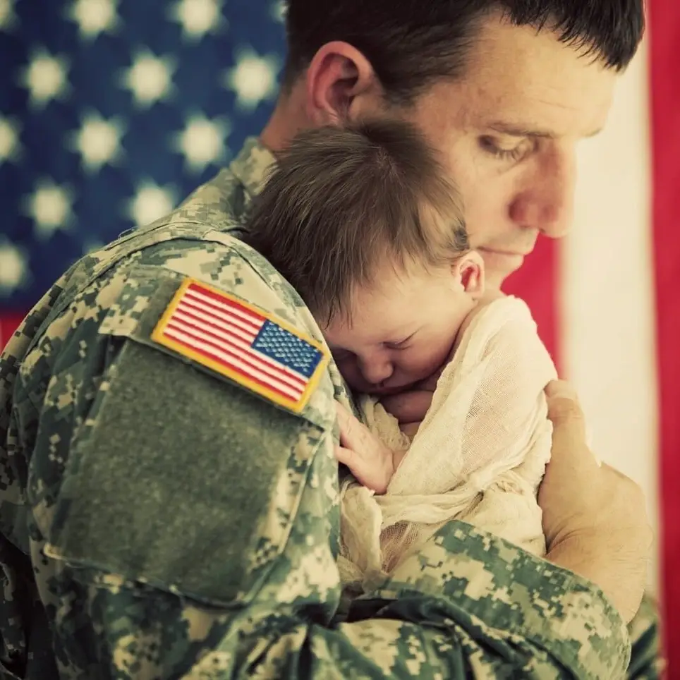 Virtual parties for expecting military and veteran families