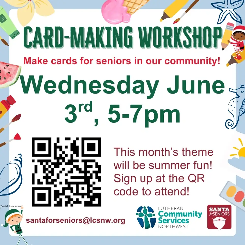 Make cards for seniors in our community!