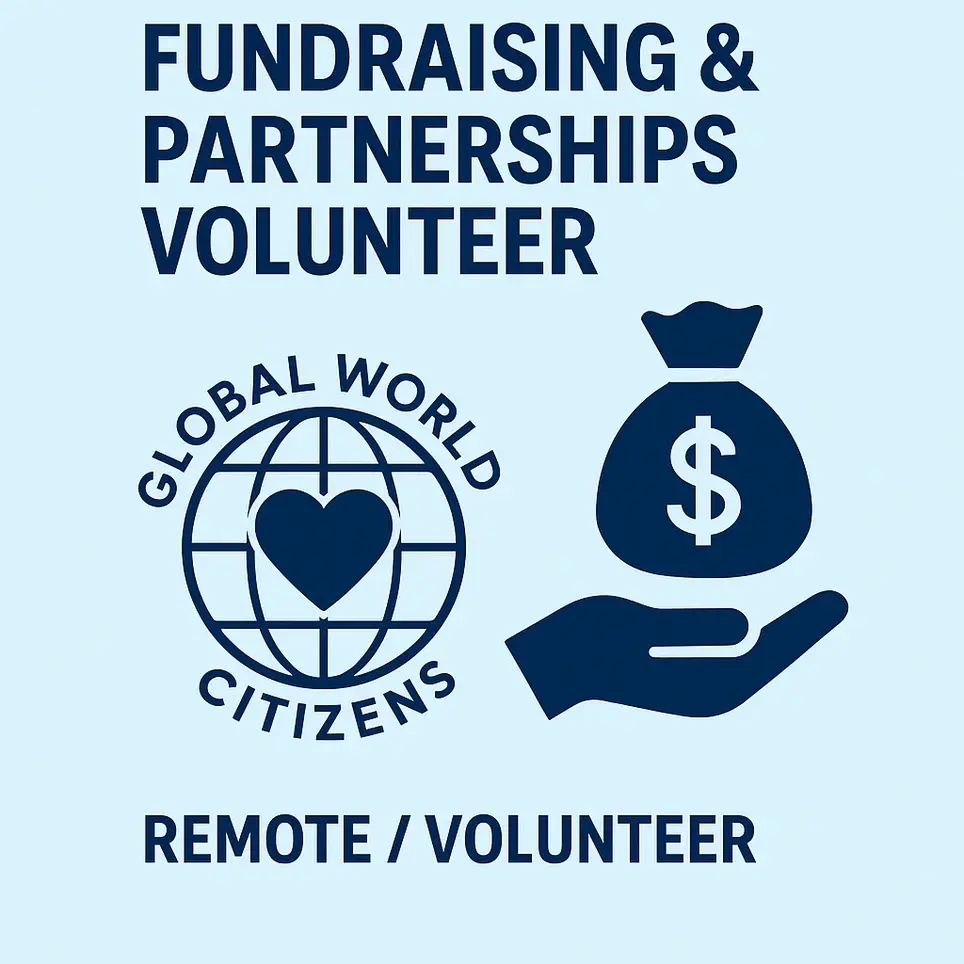 🌍 Fundraising & Partnerships Volunteer (Remote / Volunteer)