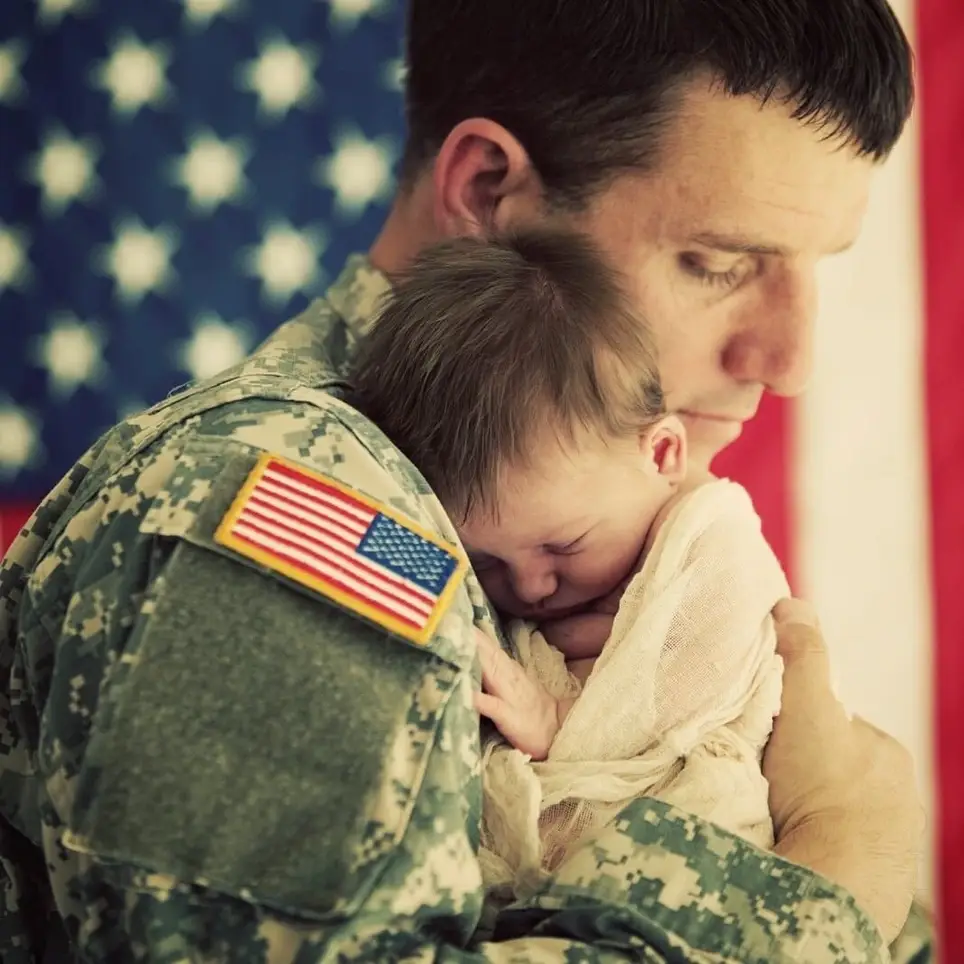 Virtual parties for expecting military and veteran families