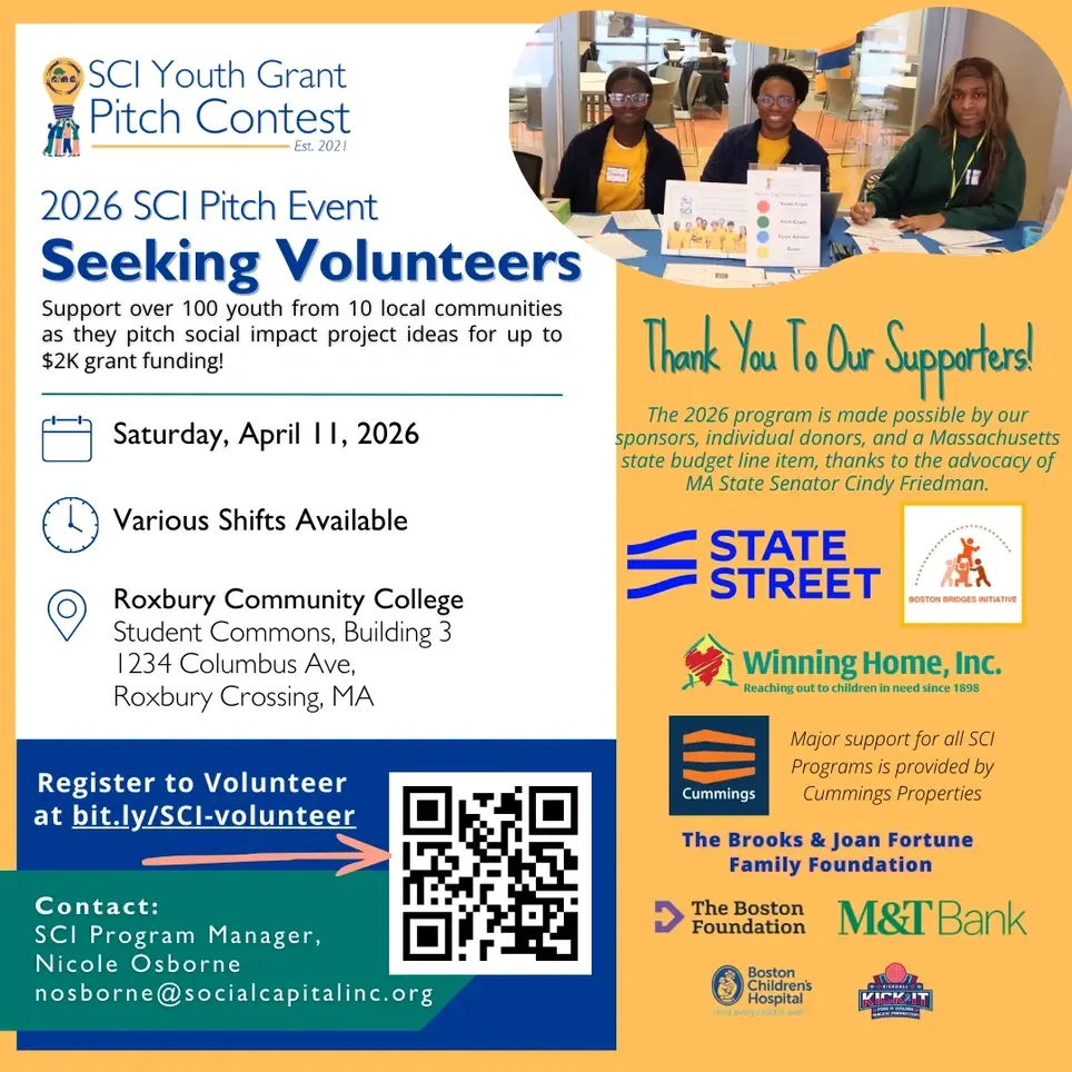 Event Volunteer for SCI Youth Grant Pitch Contest
