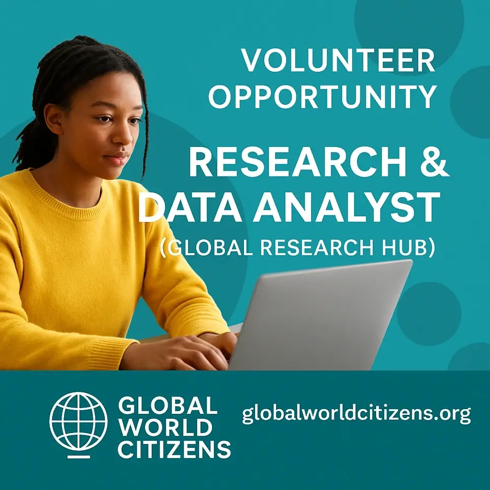 📊 Research & Data Analyst (Remote / Volunteer)