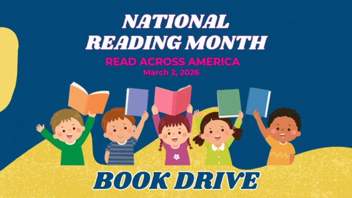Virtual Volunteering Opportunity -- National Reading Month Book Drive